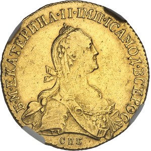 Catherine II (1762-1796). 10 roubles 1776, СПБ, Saint-Pétersbourg.