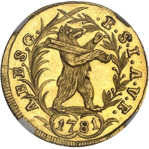 St. Gallen (Abbey of), Beda Angehrn, 1767–1796. Ducat, proof-like finish (PROOFLIKE), 1781, St. Gallen.