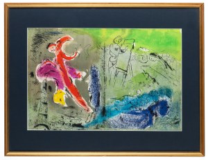 Marc Chagall, 1887 Łoźno k. Witebska-1985 Saint-Paul de Vence, Wizja Paryża, 1952