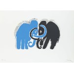 Józef Wilkoń, born in 1930 in Bogucice, *Two Mammoths*, 2015