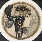 EUROPEAN SCHOOL (CIRCA 1900-1920), Art Nouveau Portrait: The Byzantine Muse