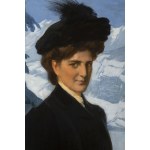 GERMAN SCHOOL (EARLY 20TH CENTURY), MUNICH SECESSION CIRCLE, Portrait of a Distinguished Lady in an Alpine Landscape