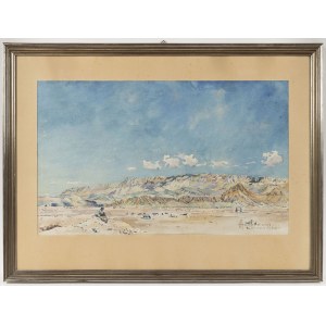 European School (20th Century), Landscape near Kerman, Persia (1934)