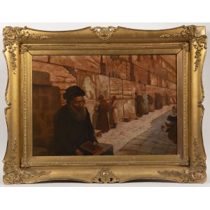 Prayer at the Western Wall, Orientalist School (19th Century)