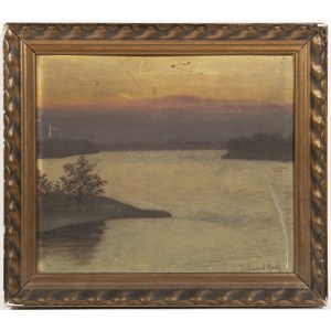 FERDINAND ZACH (AUSTRIAN, 1868-1939), Twilight Over the Lake