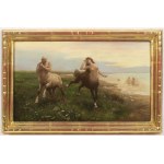 Attributed to Zygmunt Ajdukiewicz (1861 - 1917) - Mythological Scene The Play of the Centaurs
