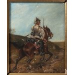 STANISŁAW JANOWSKI (POLISH, 1866 - 1942) - Studies of Cavalrymen: A Prussian Cuirassier and a French Cuirassier (Pair
