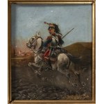 STANISŁAW JANOWSKI (POLISH, 1866 - 1942) , Studies of Cavalrymen: A Prussian Cuirassier and a French Cuirassier (Pair