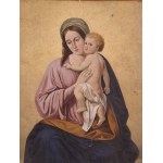 European School Master 18th Century , Madonna and Child in the Clouds