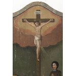 European School Mid-19th Century, Woman in Prayer Before Christ