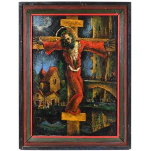 20th Century Expressionist School , The Crucifixion in a Townscape