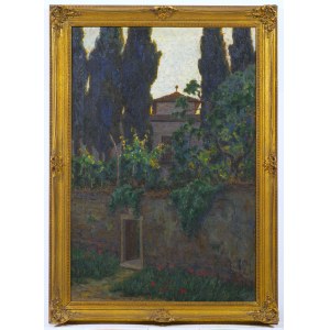 19th-century Italian painter , Landscape with House.