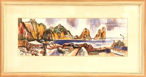 Josef Liesler (1912-2005) , Capri with Faraglioni Rocks