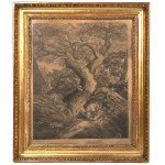Ludwig SPRUNG after Johann Elias RIDINGER (1698-1767) , Foxes in a Forest Landscape