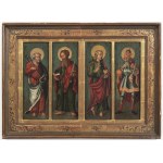 German Master (16th Century) - Four Saints: Saint Peter, Saint Paul, Saint John the Evangelist, and a Holy King
