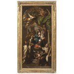 Sebastiano Conca (Gaeta 1680 - 1764 Rome) , The Virgin and Child with Saints Simon Stock and John of the Cross.