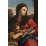 Italian Master, 17th/18th Century - The Holy Family with the Christ Child Learning to Read