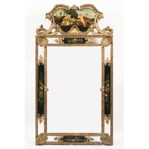 20th Century Decorative Giltwood and Painted Mirror Frame