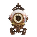 A French Napoleon III Style Globe Mantel Clock