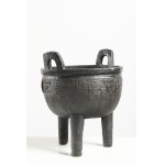 Japanese Bronze Tripod Vessel (Ding-style) - Meiji Period or Later