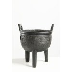 Japanese Bronze Tripod Vessel (Ding-style) - Meiji Period or Later