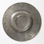 A Rare Early Relief Pewter Apostles Plate - Probably 17th Century