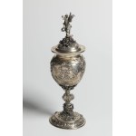 An Ornate Hanau Historicist Silver Covered Goblet