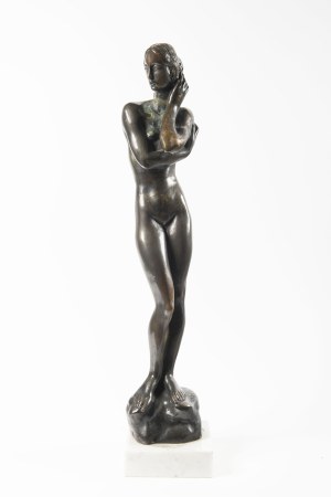 Jaroslav Horejc (1886 - 1983) , Standing Female Nude (Introspective Posture)