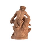 D'après Claude Michel, dit « Clodion » (1738-1814), *Satyre*, *Jeune satyre* et *Cupidon*