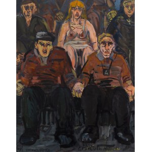 Edward Dwurnik (1943, Radzymin – 2018, Warsaw), “Chain of Hope” from the “Athletes” series, 1983