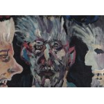 Edward Dwurnik (1943, Radzymin – 2018, Warsaw), Terrified Face from the Athletes series, 1984