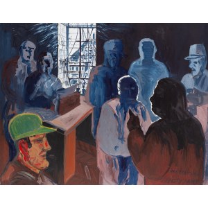 Edward Dwurnik (1943, Radzymin – 2018, Warsaw), The Interrogation (Theatrical Production) from the series Athletes, 1991