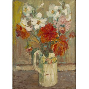 Edward Dwurnik (1943, Radzymin – 2018, Warsaw), Flowers in a Vase