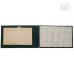 IIRP - ID Card/Notebook(?) Cover - Tungsram Cathode Ray Tubes, Warsaw, Zaborski Advertisement