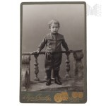 Russian Empire/Tsarist Russia - Photograph of a Boy, Ivan Ivanovich Woyno-Oranski Photo Studio, St. Petersburg