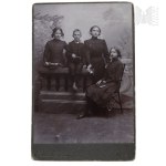 19th/20th Century - Family Photograph of Siblings, Morszczyzna Ruda Photography Studio near Opole