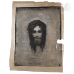 Józef Holewiński, 1874 – Print Depicting Jesus Christ Wearing the Crown of Thorns (Woodcut)
