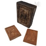 Two Clay Reliefs Depicting a Gothic Church, Souvenir (?) Form