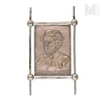 Plated Badge Featuring a Portrait of Adam Mickiewicz, Adam Mickiewicz