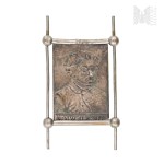 Plated Badge Featuring a Portrait of Adam Mickiewicz, Adam Mickiewicz