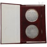 IIIRP - Set of Commemorative Medals of Polish Presidents in a Box: Gabriel Narutowicz, Stanisław Wojciechowski, Ignacy Mościcki, Lech Wałęsa