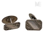 [585 SILVER] Silver Cufflinks Hallmarked 3, Woman
