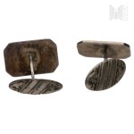 [585 SILVER] Silver Cufflinks Hallmarked 3, Woman