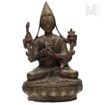 India - Brass Buddha Statue, Buddhism, Souvenir from India