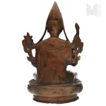 India - Brass Buddha Statue, Buddhism, Souvenir from India