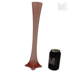 Slender Glass Vase in Salmon Pink