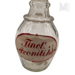 Glass Pharmacy Carafe for Aconite Tincture, Aconite, Poison, Tinct Aconiti, Aconitine