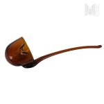 Vintage Amber-Colored Glass Ladle for Punch/Compote