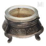 Russia - Salt Shaker with a Metal Basket and Glass Insert by Plater MET