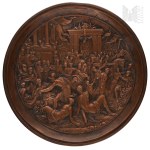 Decorative Metal Plate with a Roman Motif: The Rape of the Sabine Women